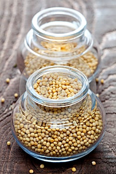 Yellow mustard seeds