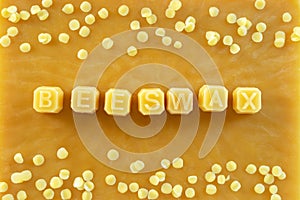 yellow natural beeswax