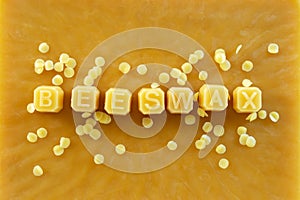 yellow natural beeswax