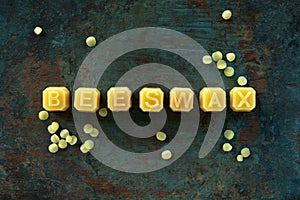 yellow natural beeswax