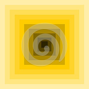 Yellow nested regular squares. photo