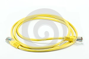 Yellow network cable