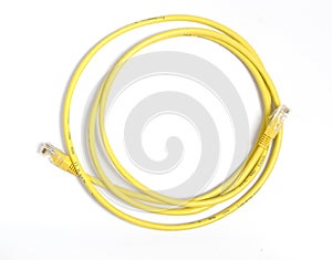 Yellow network cable