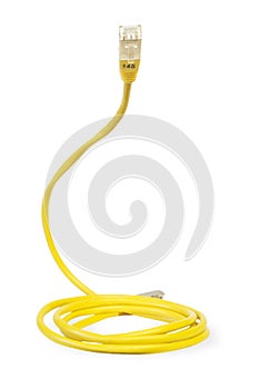 Yellow network cable