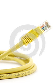 Yellow network cable