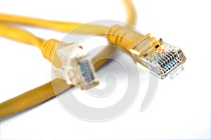 Yellow network cable
