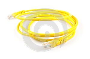 Yellow network cable