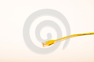 Yellow network cable cad5