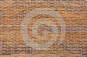 Yellow new bricks wall background and texture.