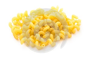 Yellow nice macaroni isolated