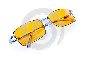 Yellow night glasses eyewear