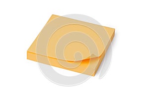 Yellow note paper