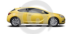 Opel Astra coupe isolated photo