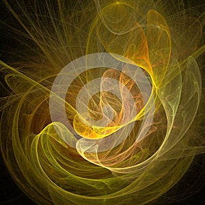 yellow and orange abstract background, color digital graphics