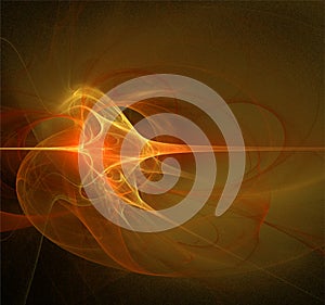 yellow and orange abstract background, color digital graphics,