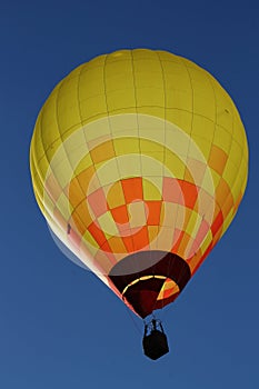 Yellow and orange at the Albuquerque International Balloon Fiesta special shapes rodeo. photo