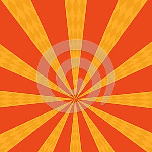 Yellow and Orange burst backgraound pattern vector illustration colorful