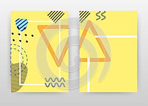 Yellow, orange design for annual report, brochure, flyer, poster. Abstract yellow background vector illustration for flyer,