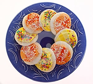 Yellow and Orange Frosted Sugar Cookies