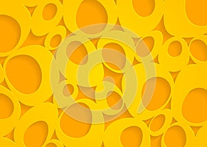 Yellow and orange geometric pattern paper abstract background