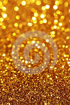 Yellow, orange, gold soft lights background - vertical