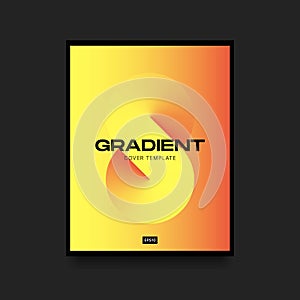 Yellow and Orange Gradient Vertical Cover Template with Infinity Symbol