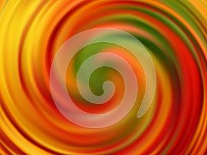 Yellow orange green swirl background. Bright autumn colors.