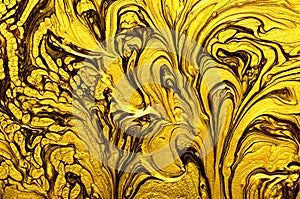 Yellow and orange marble texture background.