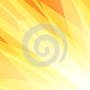 Yellow orange rays abstract background vector