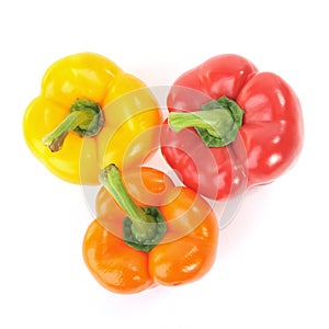 Yellow, Orange and Red Bell Peppers