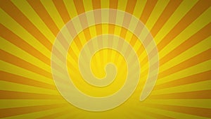 Yellow and Orange Rotating Sunburst Animated Looping Background