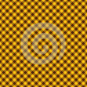 Yellow and Orange Tartan Seamless Background