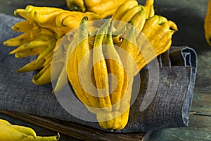 Yellow Organic Buddhas Hand Citrus