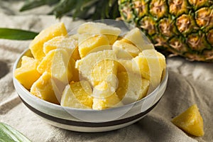 Yellow Organic Frozen Pineapple