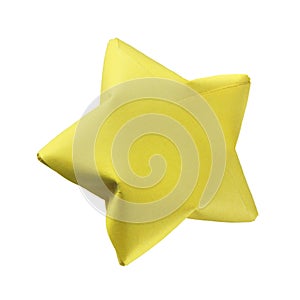 Yellow origami star