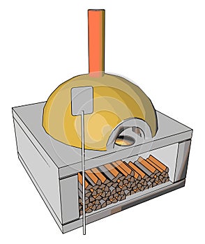 Yellow owen, illustration, vector