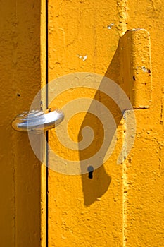 Yellow padlocked