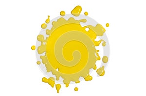 Yellow Paint Splatter