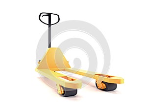 Yellow pallet truck