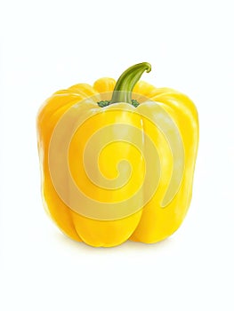 Yellow Paprika Bell Peppers Illustration isolated on white