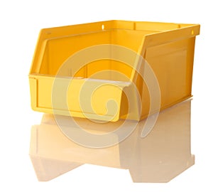 Yellow parts bin