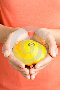 Yellow patty pan squash