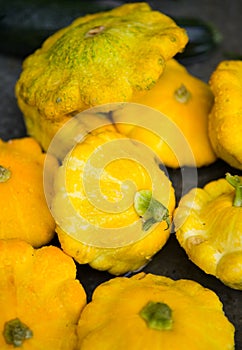 Yellow pattypan squash