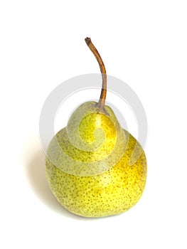 Yellow pear isolated on white