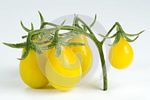 Yellow pear tomatoes photo