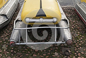 Yellow pedal boats