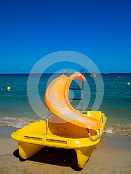 Yellow pedalo, Ibiza