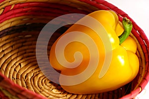 Yellow Pepper in basket