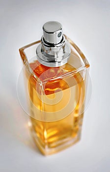 Yellow perfume bottle