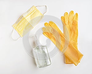 Yellow Personal Protective Equipment, PPE, Safety Items photo